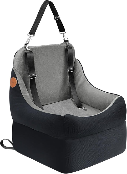 Pet Travel Car Seat for Dogs & Cats - Memory Foam Dog Booster Seats with Thick Cushion for Medium Dogs