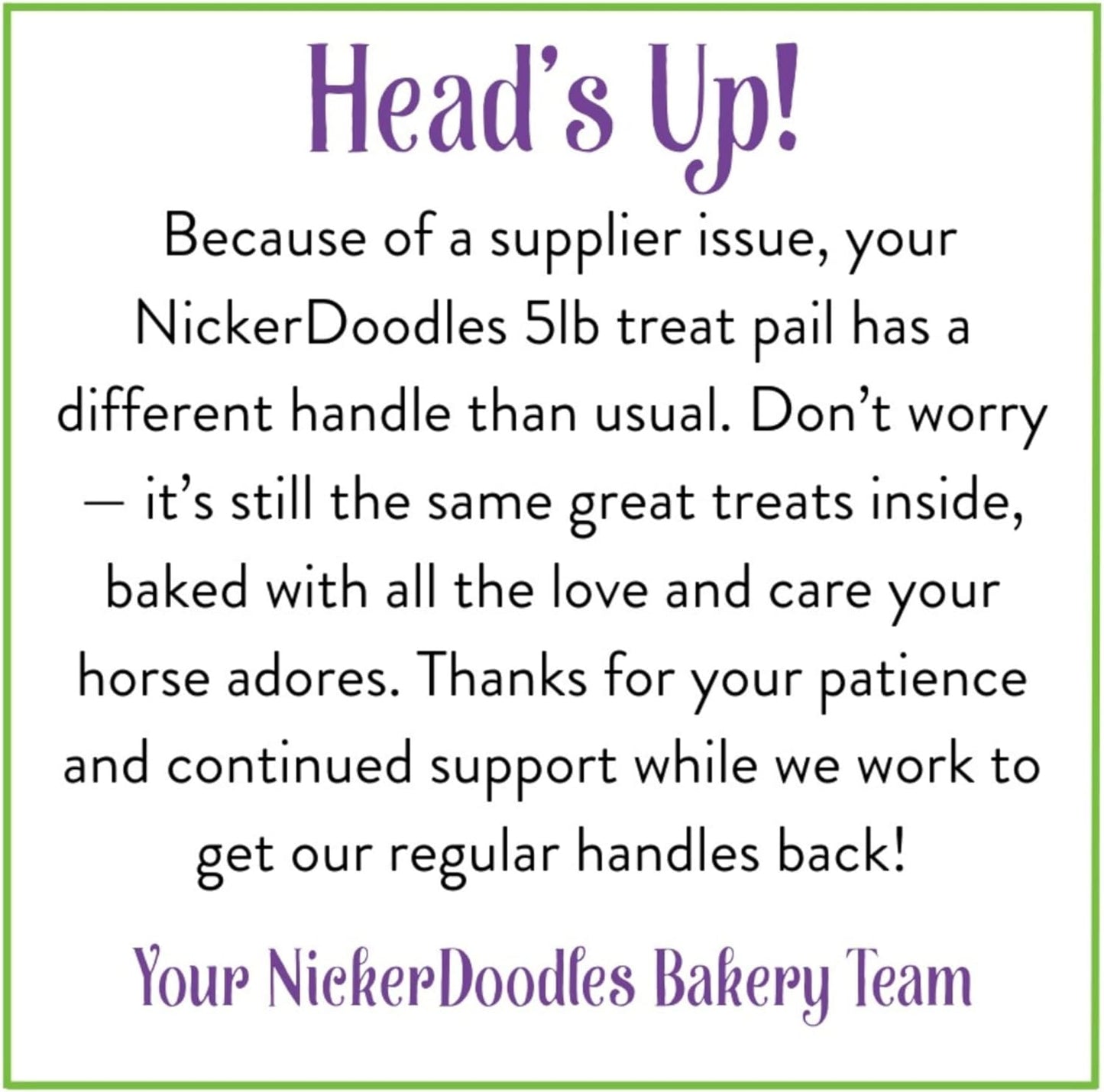 Horse Treats - 5 lb Pail - Effortlessly Give Medications with Our Soft Baked Treats - Training Treats are The Perfect Motivator - No Additives or Preservatives Handles May Vary