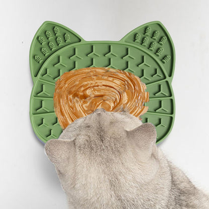 Dog Lick Mat with Suction Cups, Anxiety Relief and Boredom Buster, Pet Enrichment Toy for Dogs and Cats (Avocado Green)