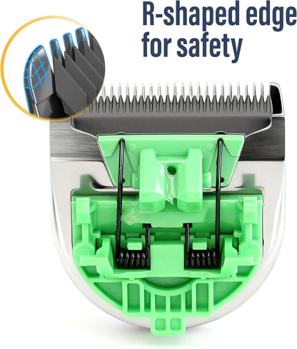 FENICE PEAK 10FC Low Noise Pet Dog Grooming Clippers Replacement Blade, 440C Stainless Steel Fixed & Plated Ceramic Moving Detachable Blade, 1.9mm 1/13'' (1 Count)