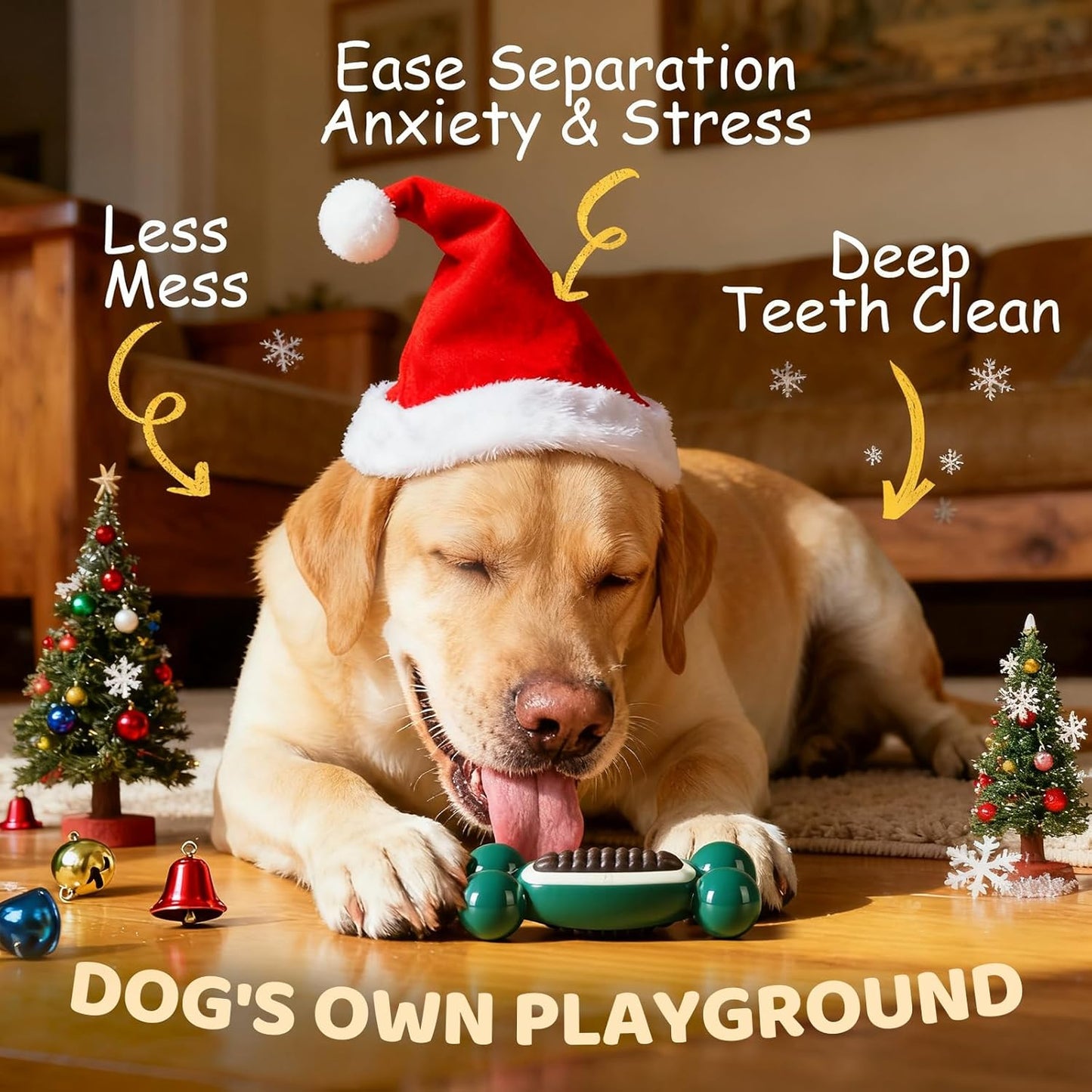 Dog Toys for Aggressive Chewers: Dog Treat Chew Toys, Long-Lasting Durable Dog Toys to Keep Them Busy, Indestructible Dog Enrichment Bones for Small Medium Large Breeds 25-80lbs, Beef Flavor