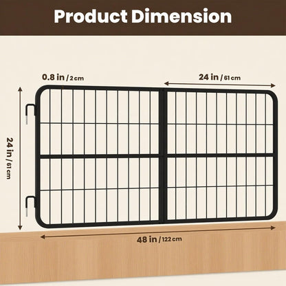 48 x 24 inches Stall Guards for Horses, 4 inches Thickened Horse Stall Gates, Heavy Duty Steel Yoke Design Fits Anxiety Horses, Standard Barn Doorways, Stall & Muck Supplies