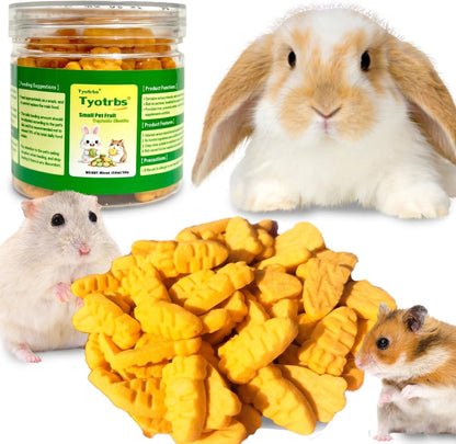 Rabbit Chew Toys, Hamster & Gerbil Treats Bunny Treats Small Animal Molar Toys for Guinea Pig Hamster Bunny Chinchilla Gerbil, 50g / 1.76oz