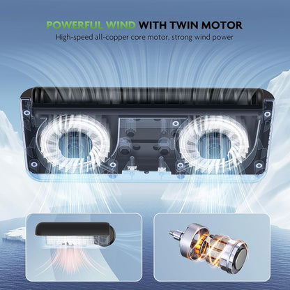 PAIZOO Aquarium Chiller Fan, Fish Tank Cooling Fans Aquarium Cooler with 3 Speed Modes, Water Chiller for Axolotl Tank Accessories Freshwater Saltwater Tanks, 6.4W