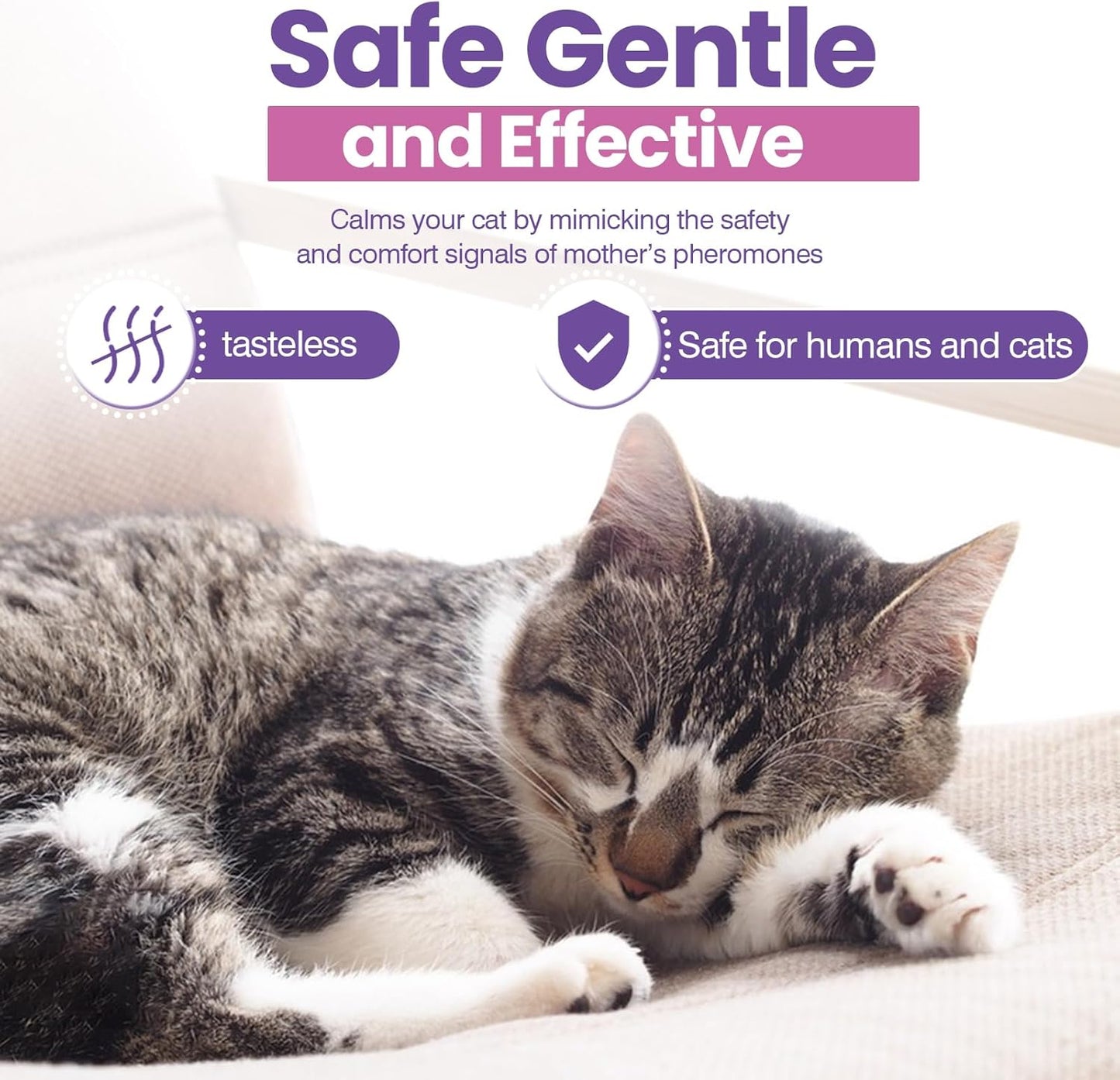 Cat Pheromones Calming Diffuser Refills 6 Pack Pheromone Diffusers for Cats Stress and Anxiety Relief Cat Relaxants Stop Male Cats from Spraying, Fit Common Diffusers