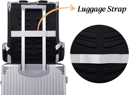 Pet Carrier Travel Cat Backpack Soft Dog Carrier for Small Dogs and Medium Cat, for Puppy Kitten Bunny up to 15lbs, Cat Carrying Backpack Collapsible (Black)