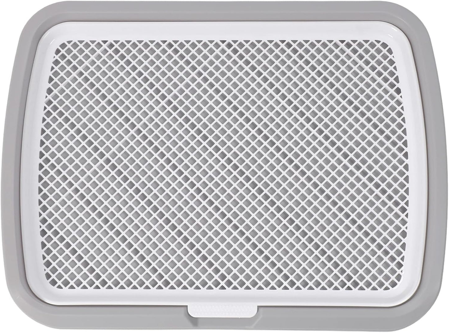 Acouto Puppy Potty Training Tray Dog Pee Pad Holder - Puppy Potty Training Tray Detachable Washable Mesh Dog Pee Pad Holder Small Breed - Indoor Litter - Pet (Gray)