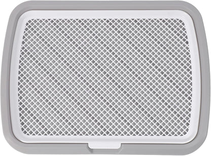 Acouto Puppy Potty Training Tray Dog Pee Pad Holder - Puppy Potty Training Tray Detachable Washable Mesh Dog Pee Pad Holder Small Breed - Indoor Litter - Pet (Gray)
