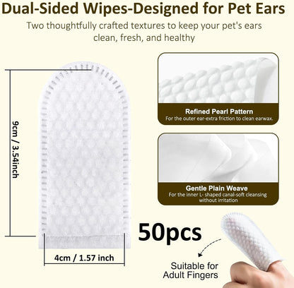 Texsens Pet Backpack(Pink) & Ear Care Wipes Combo‌