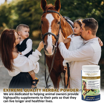 V-POINT - Laminitis Ease - hoof Supplements for Horses - Horse hoof Care Product Based on Natural Herbal Powder - Ideal for Hooves Health and Conditioning (1.0 lb)