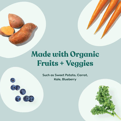 Little Hunter Freeze Dried Chicken Dog Food Fresh & Raw | Organic Fruits & Veggies, Picky Eater-Approved Limited Ingredient | High Protein, Small Batch, Grain Free, 15 oz