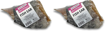 Icelandic+ Fish Ear - Pig Ear Hand-Wrapped in Cod Skin - Dog Treat, Two Chews in One, Long Lasting Dog Chew (Pack of 2)