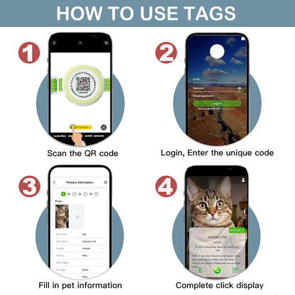 Waterproof Airtag Cat Collar, Lightweight Breakaway Cat Airtag Collar with QR ID Tag & Reflective for Apple Air tag, Hidden GPS Tracker Holder with QR Code Pet Name Tag for Cats, Kittens (9-13inch)