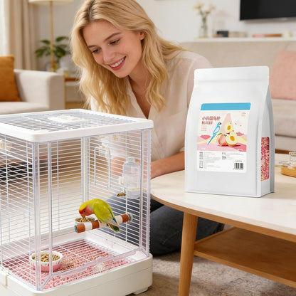 Bird Bedding for Cage - Bird Nesting Odor Control Litter Sand - Cage Odor Control Bedding - for Conure Parakeet Cockatoo Lovebird Canary Cockatiel