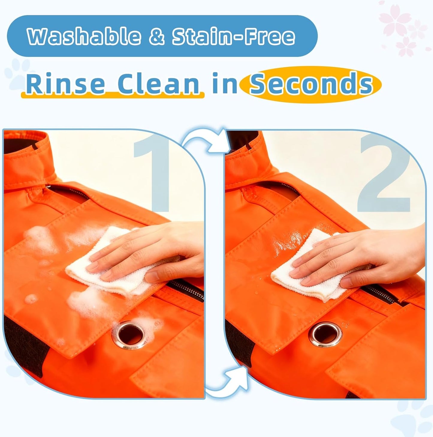 Waterproof Cat Grooming Restraint Bag - Anti-Scratching for Claw Care & Nail Trimming, Ideal for Cat Medical Examination (Pink, S)