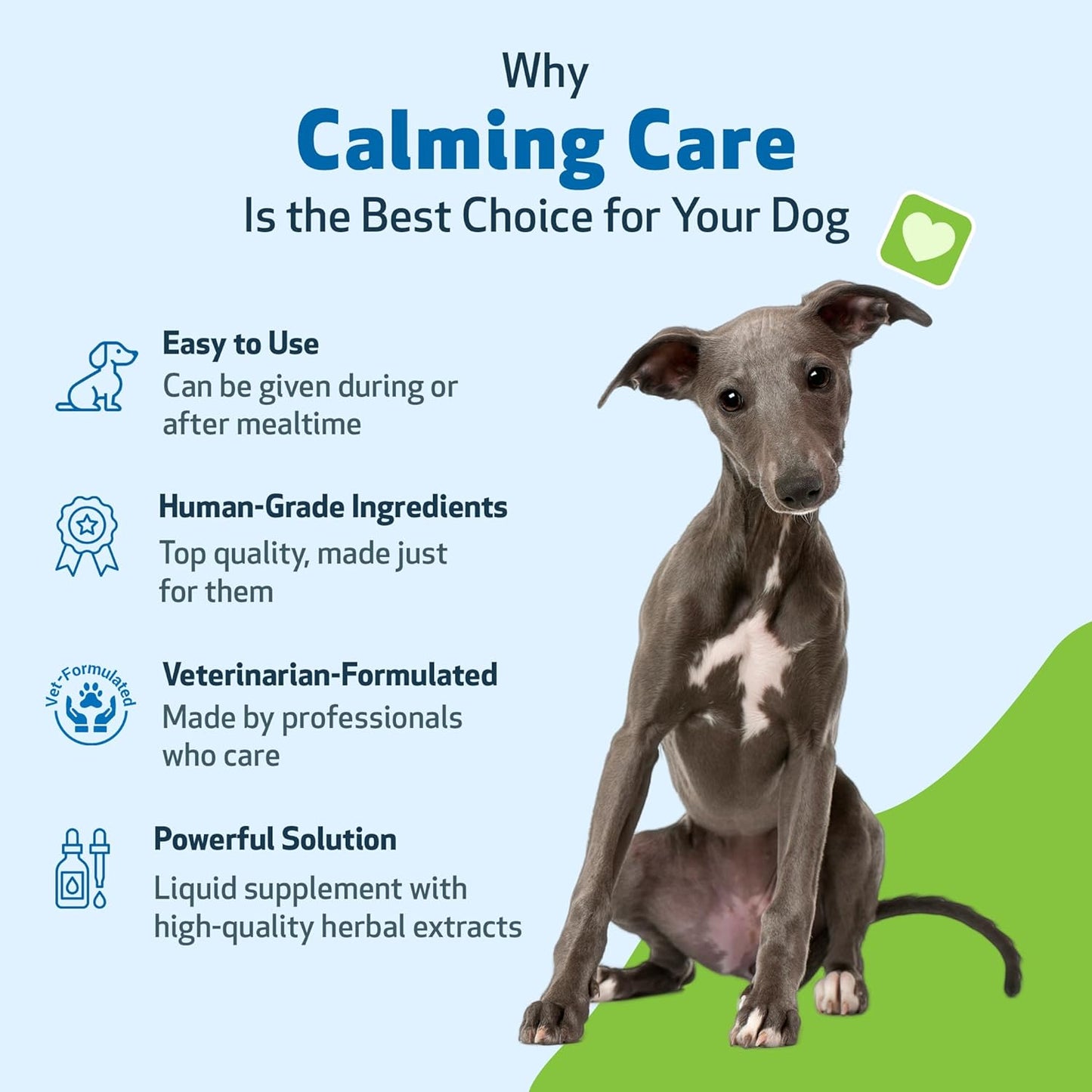 Pet Wellbeing Calming Care for Dogs - Veterinarian-Formulated - Calm Support, Relaxed Nervous System, Emotional Balance, Adaptogens - Herbal Supplement 4 oz (118 ml)