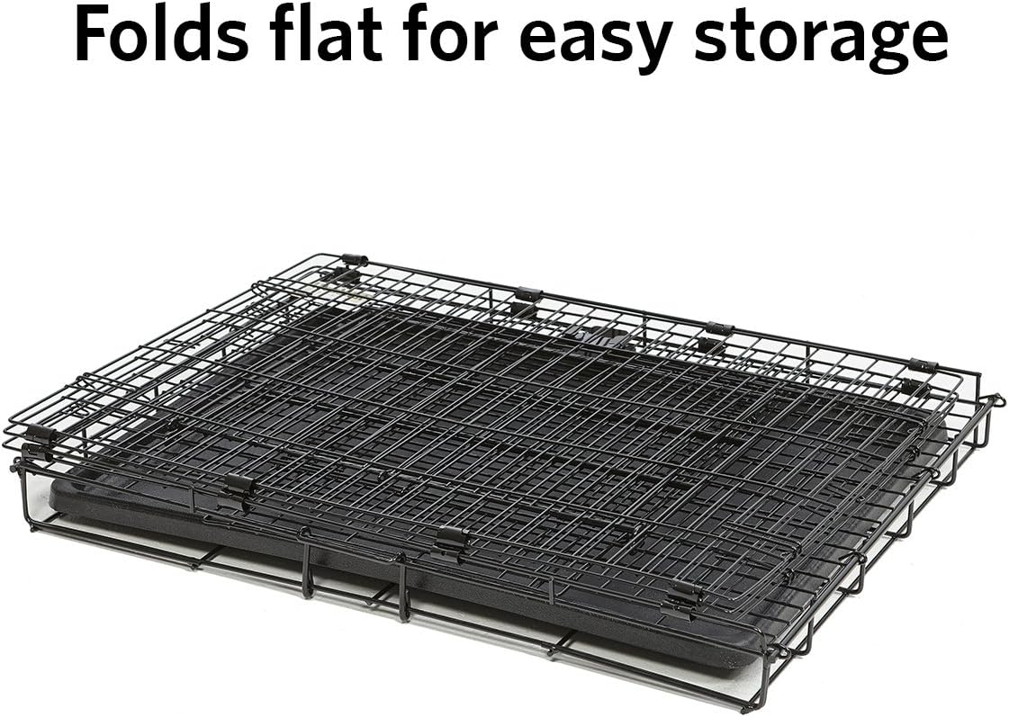 MidWest Homes for Pets Small Wabbitat Rabbit Cage, Grid Mesh Floor, Removable Tray, Top & Front Door Access, Rust Resistant Finish, No Tools Required