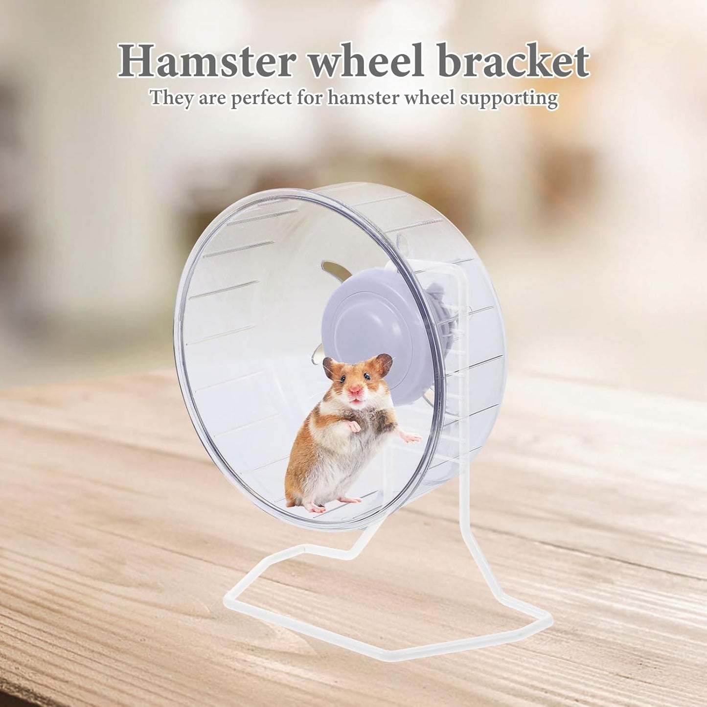 Hamster Running Wheel Bracket Iron Stand Small Pet Wheel Holder for Hamsters and Small Animals