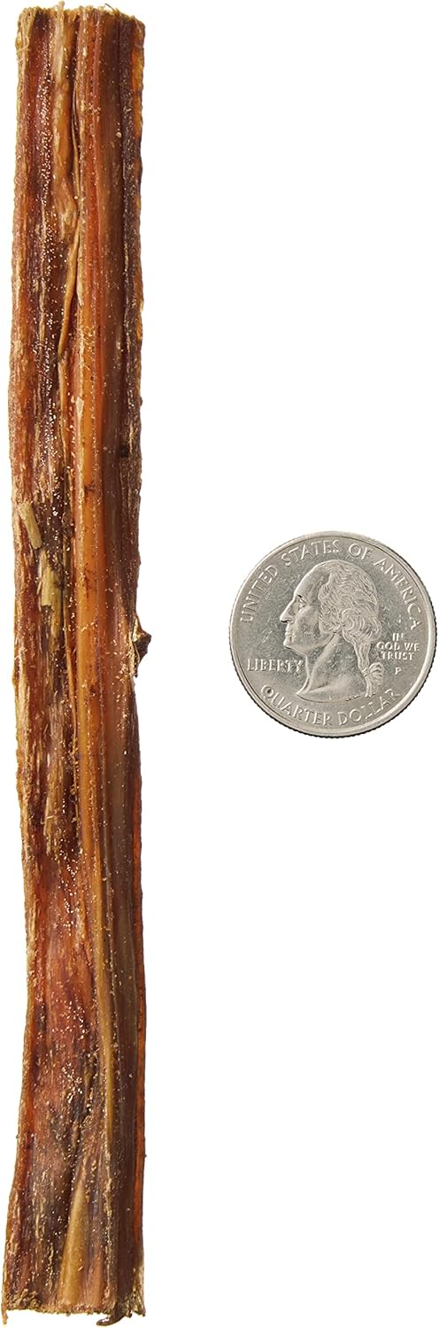 Amazon Brand - Wonder Bound Beef Gullet Sticks Dog Treats, 5-6 Inch, Pack of 25, Highly Digestible, Minimally Processed, 7.05 Ounce, 25 Count (Pack of 1)