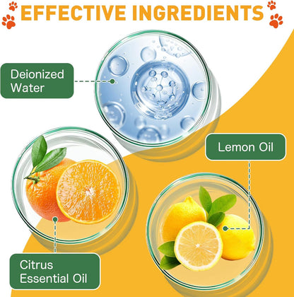 Cat Repellent Spray, Cat Deterrent Spray - Indoor & Outdoor Training Safe, Protect Furniture, Sofas, Rugs, Restricted Areas-for Behavior, Natural, Effective - New Formula 9