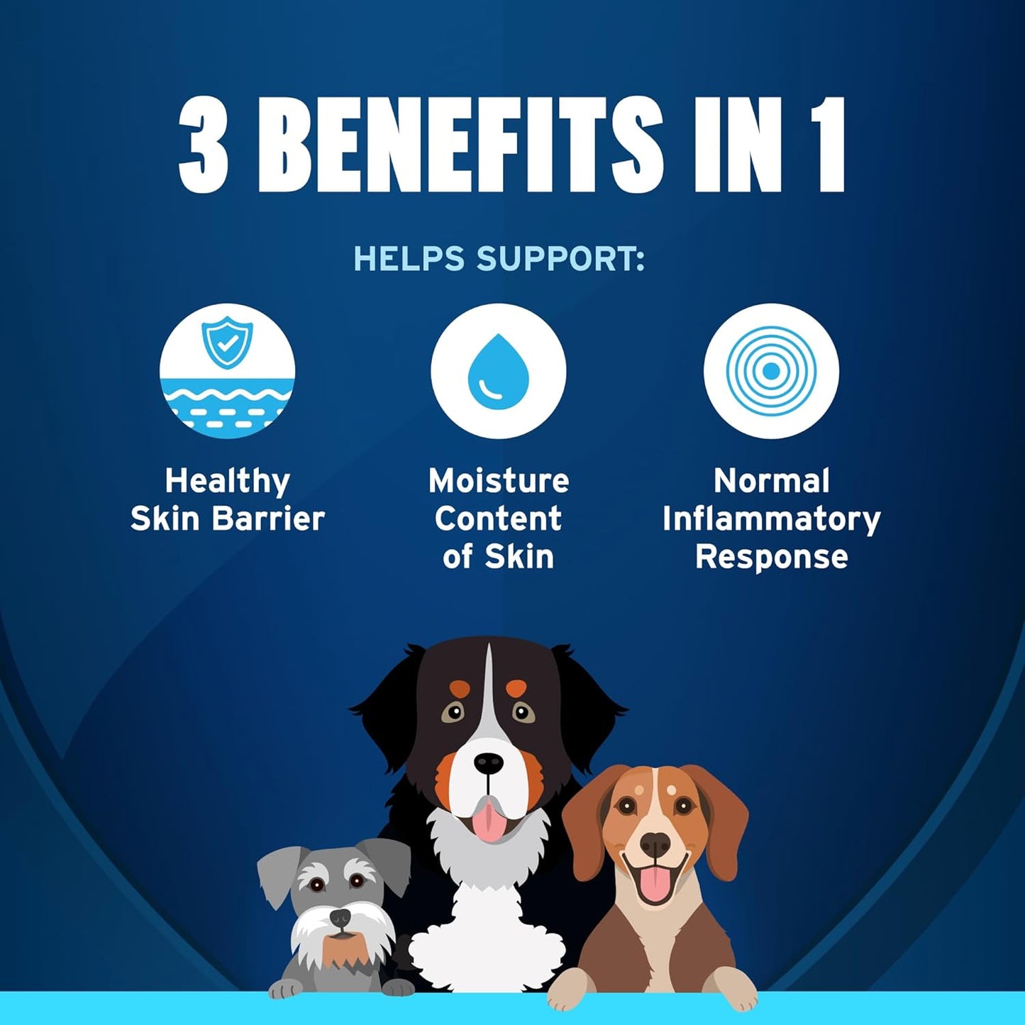 Bundle of K9 Advantix II Large Dog | 2-Mo Supply + Pet Protect Skin Health Soft Chews for Dogs, 60 Count