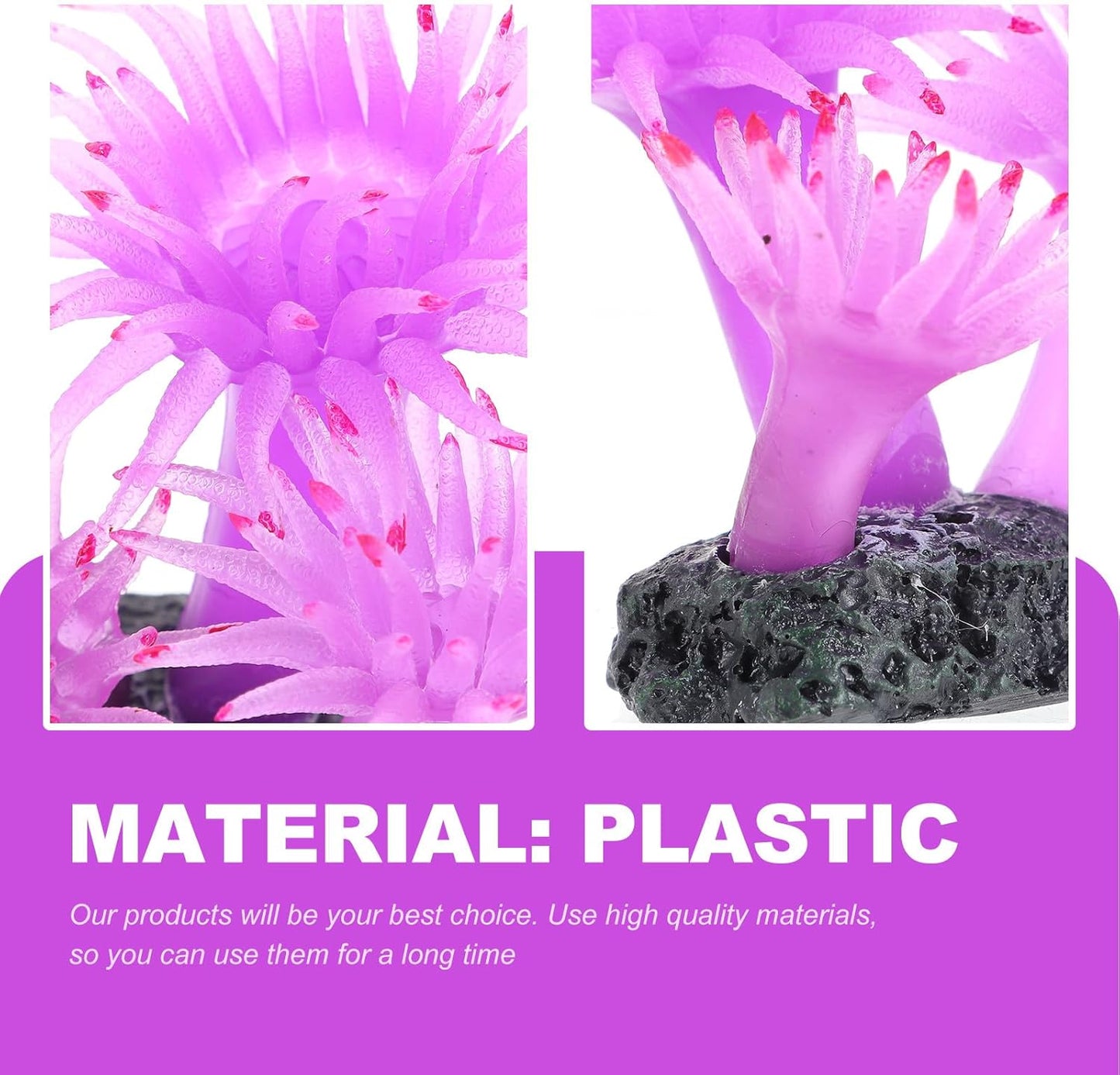 Artificial Plastic Coral Plant Aquarium Ornament Simulation Aquarium Decor Red Plastic Fish Tank Decoration for Home and Office Fish Tanks