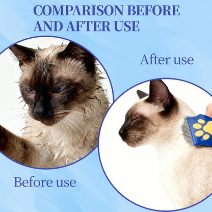 Tear Stain Comb for Small Dogs&Pet Hair Removal Glove set,Ultra-Fine Stainless Steel Dog Eye Booger Comb with Safe Rounded Teeth,Electrostatic Magic Brush Pet Hair Remover for Clothes Couch Carpet