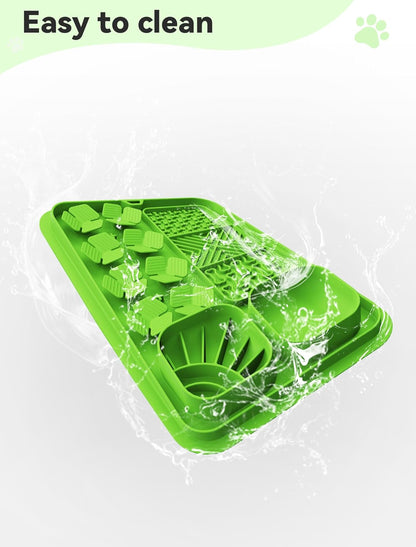 Lick Mat for Dogs，Slow Feeder Bowl for Dogs and Cats, Silicone Lick Mat & Snuffle Mat - Interactive Puzzle Feeder to Slow Eating and Keep Busy, Reduce Vomiting and Relieve Boredom