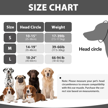 Adhiper Upgrade Dog Ear Muffs Wraps Noise Protection Quiet Ears, Elastic Waterproof Dog Ear Covers for Grooming, Bath, Drying, Swim & Anxiety Relief Reserved Ear Room Design (Gray/Small)