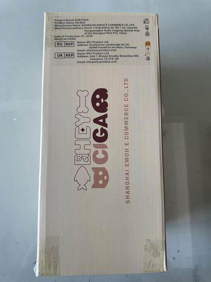 EHEYCIGA Orthopedic XL Dog Beds for Extra Large Dogs with Removable Washable Cover for Crate, Grey, 41x27