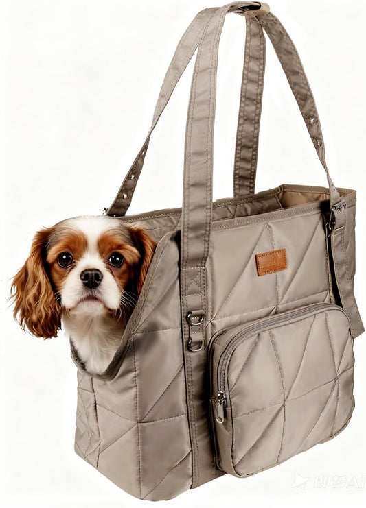 Dog Carriers for Small Dogs Pet Carrier Purse for Puppy and Cats Up to 10 lbs Stylish Tote Bag with Pockets Adjustable Shoulder Strap for Travel/Shopping