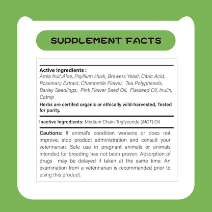 Cat Hairball Support Drops, Digestive Aid, Furball Treatment, Hairball Cat Treats for Skin & Coat, Digestion, Nutrient Absorption(1PACK)