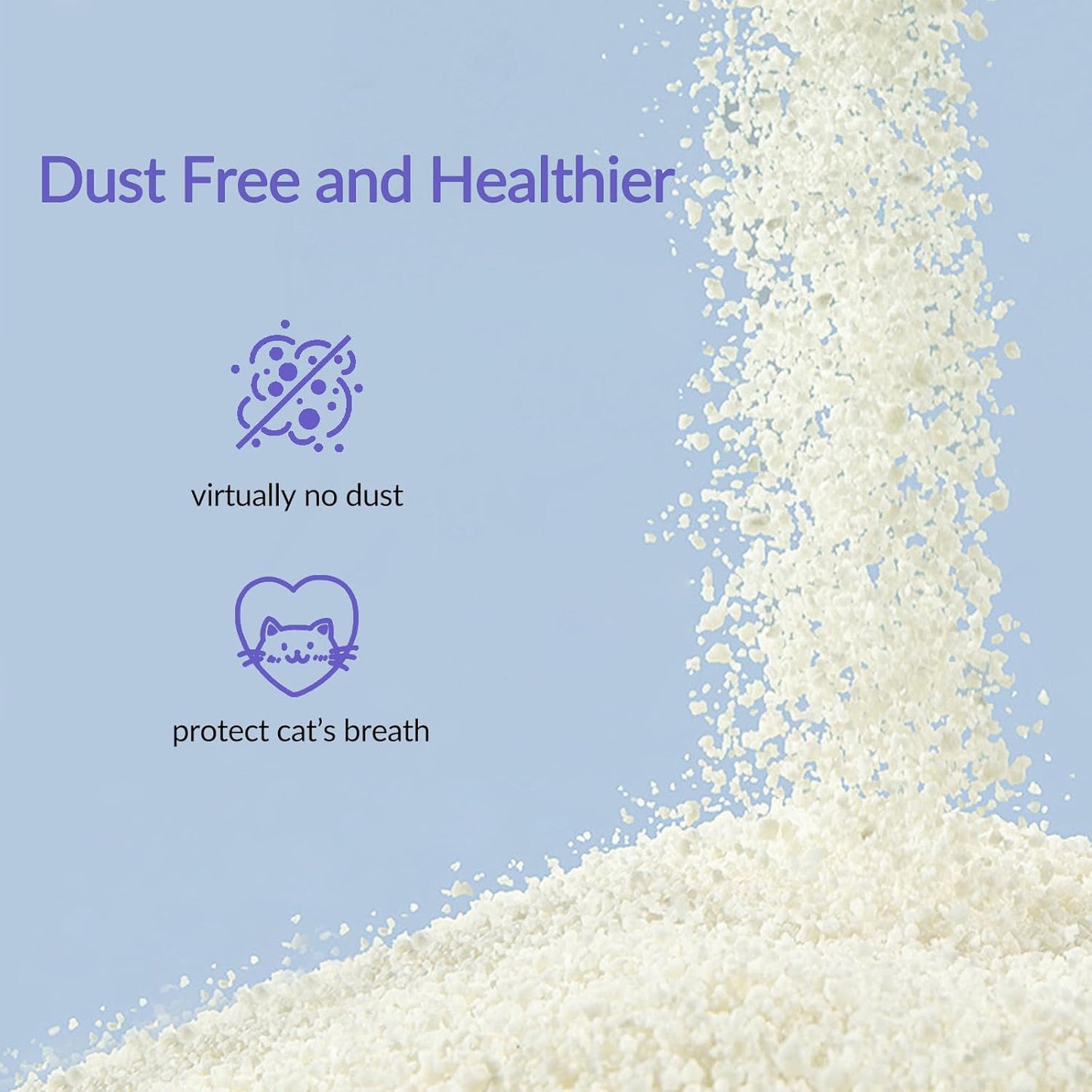 Non-Stick Ultra Clumping Cat Litter, Dust-Free Unscented Kitty Litter, Made of Pet Friendly Natural Cassava with Odor Control, Last Twice as Long as Clay Litter, 9 lbs (7.5 Liters) X 1 Pack