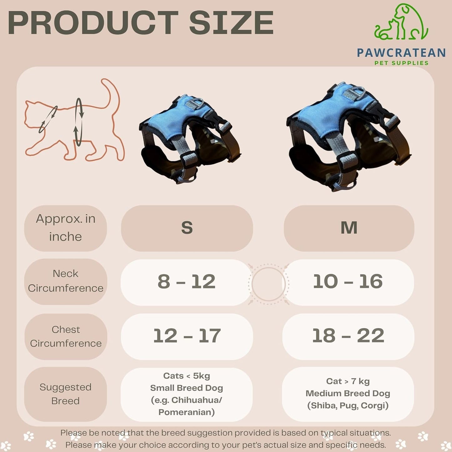 Cat 5-Point Adjustable Harness and Leash Set, Sky Blue Polyester, 5-Point Adjustable Vest with Reflective Lines Prefect for Outdoor Soft Comfortable (Small)