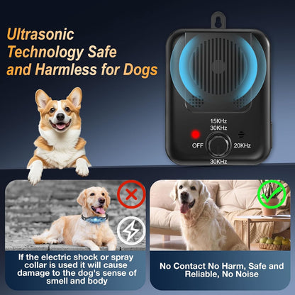 Anti Barking Devices, Auto Barking Control Devices with 3 Modes, Rechargeable Ultrasonic Dog Barking Deterrent Devices Bark Box, Effective Stop Barking Dog Devices for Indoor & Outdoor Use