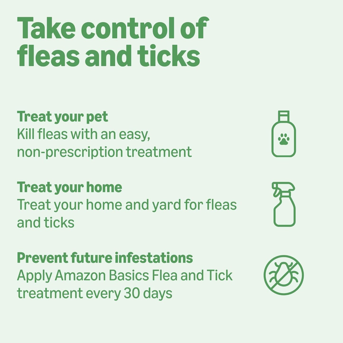 Amazon Basics PreventativeFlea and Tick Topical Treatment for Cats (Over 1.5 Pounds), 6 Count