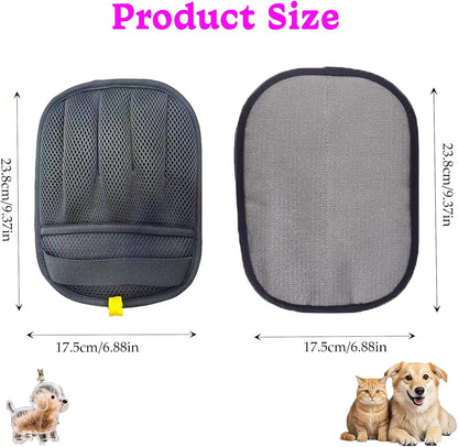 2Pcs Pet Hair Removal Glove for Dogs & Cats,The Magic Brush Pet Hair Remover,Five-Finger Electrostatic Pet Hair Gloves for Furniture,Car,Couch,Carpet,Essential Pet Supplies