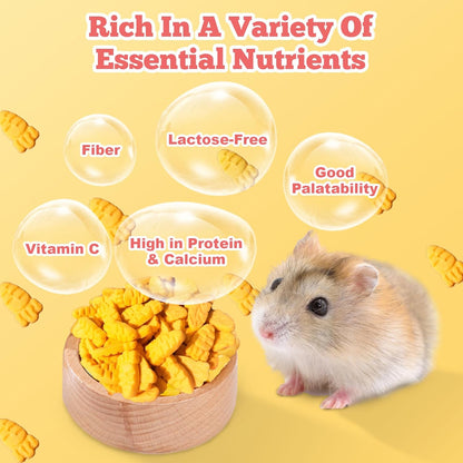 Rabbit Chew Toys, Hamster & Gerbil Treats Bunny Treats Small Animal Molar Toys for Guinea Pig Hamster Bunny Chinchilla Gerbil, 50g / 1.76oz