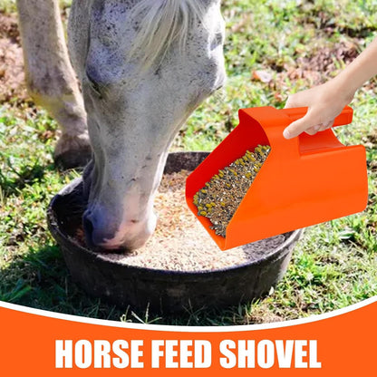 Feed Scoop – Heavy-Duty Livestock Scop, Large Scoop | Farm Grain Shovel, Food Holder, Stackable Feeding Tool, Animal Care Accessory, Strong Daily Supply for Horses, Goats, Sheep, Poultry Feed