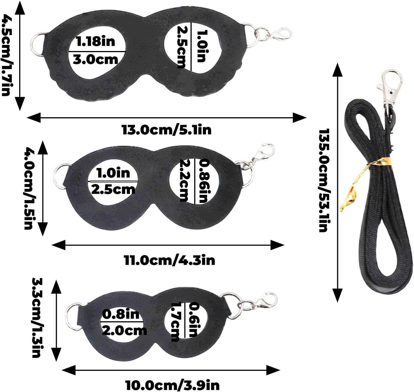 6 Pack Bearded Dragon Leash and Harness Set, Bearded Dragon Accessories, Leash and Harness Set for Gecko, Other Small Animals