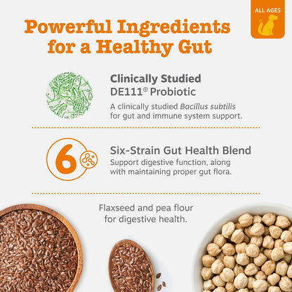 Zesty Paws Probiotics for Dogs, Digestive Enzymes Gut Flora, Digestive Health, Diarrhea & Bowel Support, DE111, Dog Probiotics Soft Chew for Pet Immune System, Chicken, 50 Ct