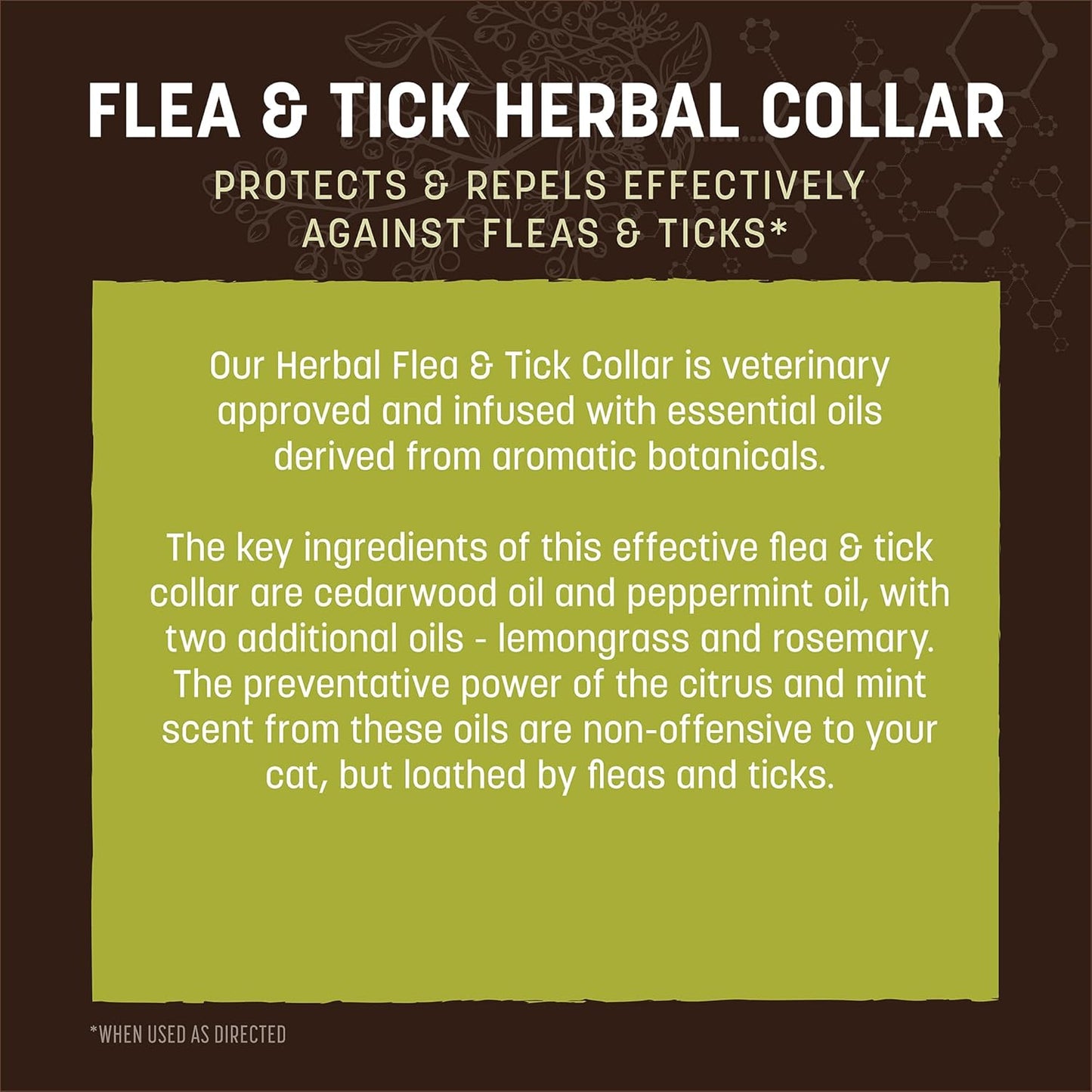 Earth Animal Apothecary Natural Flea & Tick - Herbal Collar for Cats & Kittens - 1 Collar