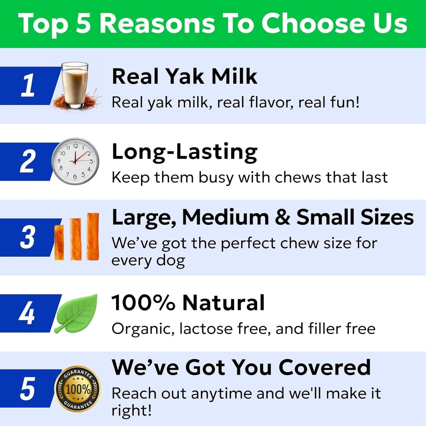 BARK&SPARK Yak Cheese Himalayan Dog Chews - 100% Natural & Long Lasting Dog Treats, Yak Milk Chews for Small, Medium & Large Dogs, Lactose & Gluten Free Dental Sticks, Healthy & Safe - Large (4 Chews)