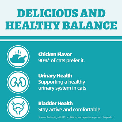 Wellix 13.5oz Urinary Tract Health Supplement Cat Treats for Indoor Cats - Chicken Flavor Kitten Snacks for Support Kidney Bladder & Urinary Health Cat Training Biscuits - Add Dandelion & Cranberry