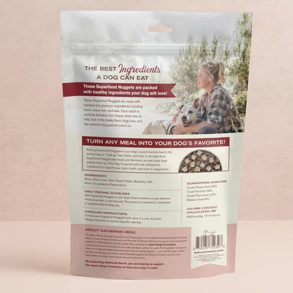 BADLANDS RANCH Superfood Nuggets – Freeze-Dried Raw Dog Treat & Food Topper, Nutrient-Dense Bison & Kale Formula, High Protein, No Artificial Additives, 8oz Bag