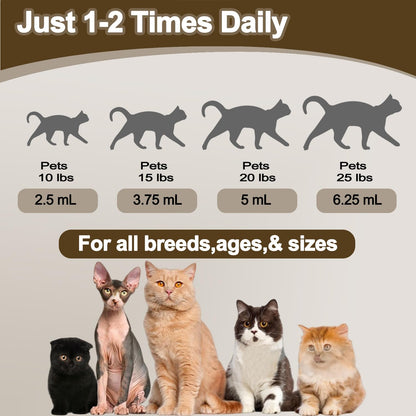 Praziquantel 0.5% Tapeworm Treatment Dewormer for Cats & Kittens 6 Weeks and Older, Gentle & Easy-Dose Formula