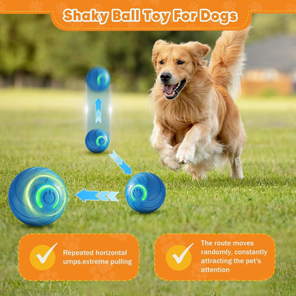 2PCS Interactive Dog Ball Toy, Duarpsin Dog Balls, Shaky BallToy for Dogs, Vibrating DogBalls, Smart Jumping BallToys, Fun Shaking Pet Bounce Electric Balls Automatic Moving Pet Toys for Dogs.