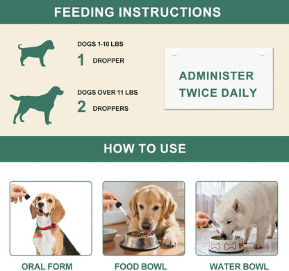 Collapsed Trachea Treatment for Dogs, Cough for Dogs, Trachea Cough Elixir, Natural Herbal Supplements Relieves Cough and Helps Soothe The Throat (2 FL OZ)