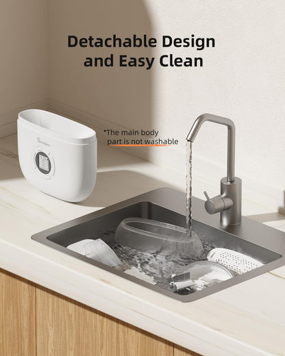 Hanging Rabbit Feeder, Programmable Automatic Pet Feeder with Dry Food Dispenser, Desiccant Bag and Portion Control for Rabbits Cats and Small Animals