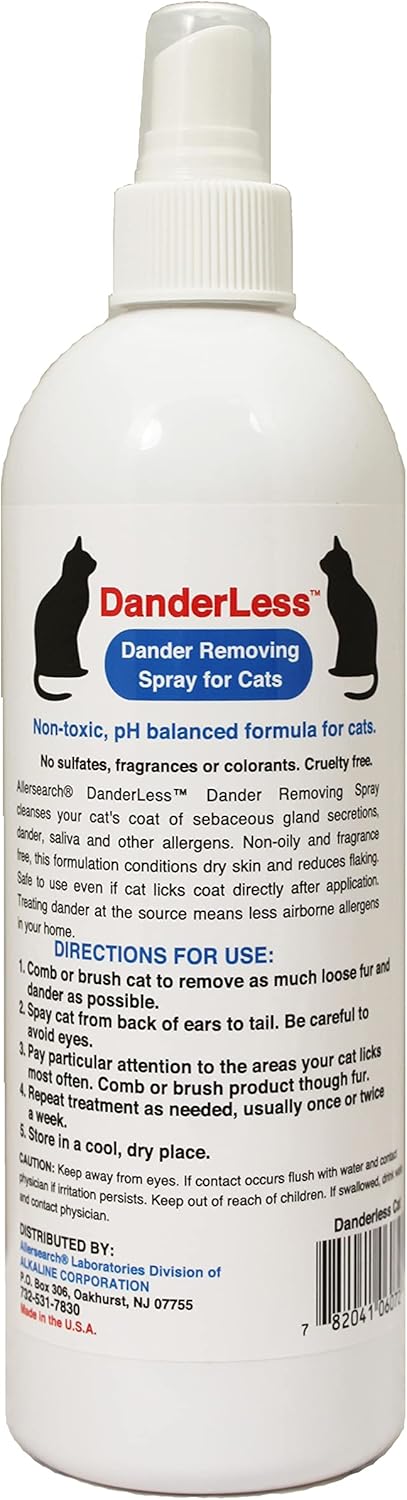 Allersearch DanderLess Dander Removing Spray for Cats